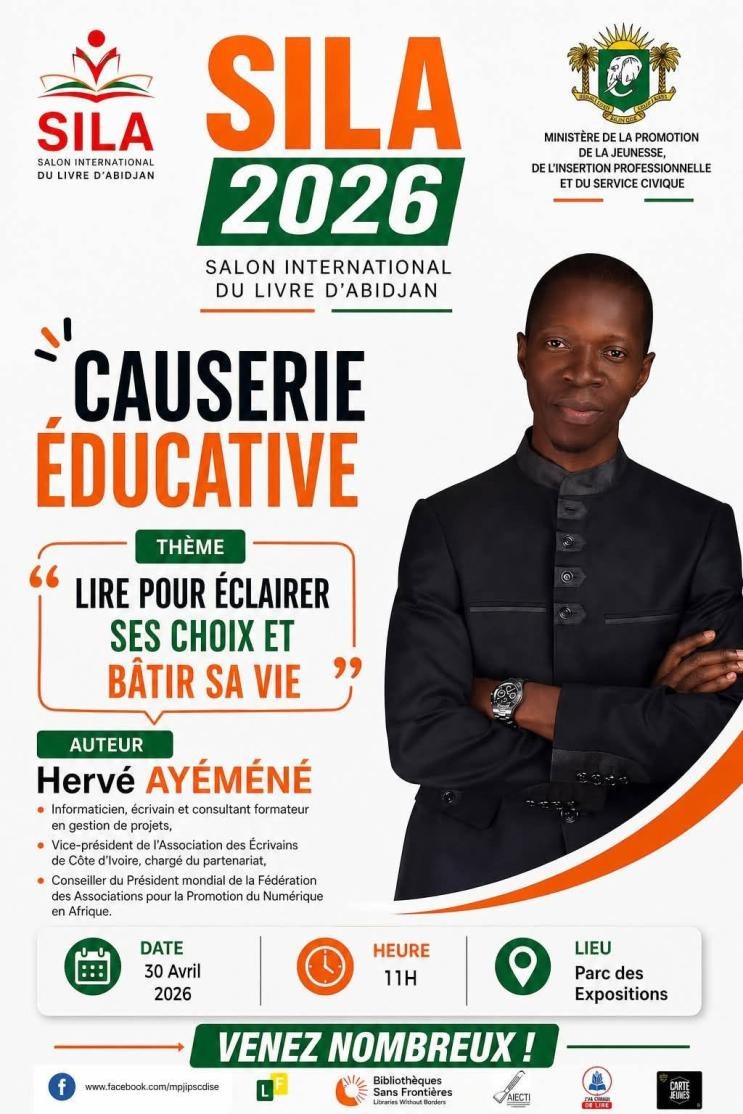 Affiche de causerie éducative issue d'une collaboration GDT Consulting